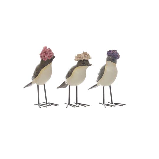 Assorted 4.5" Bird with Flowers Tabletop Accent by Ashland®
